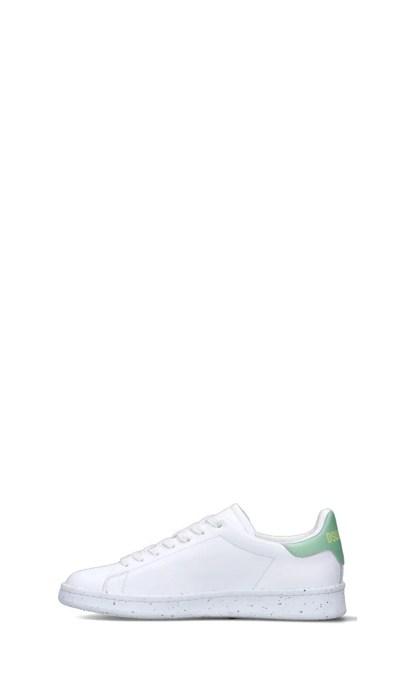 DSQUARED2 Sneaker uomo bianca/acquamarina in pelle