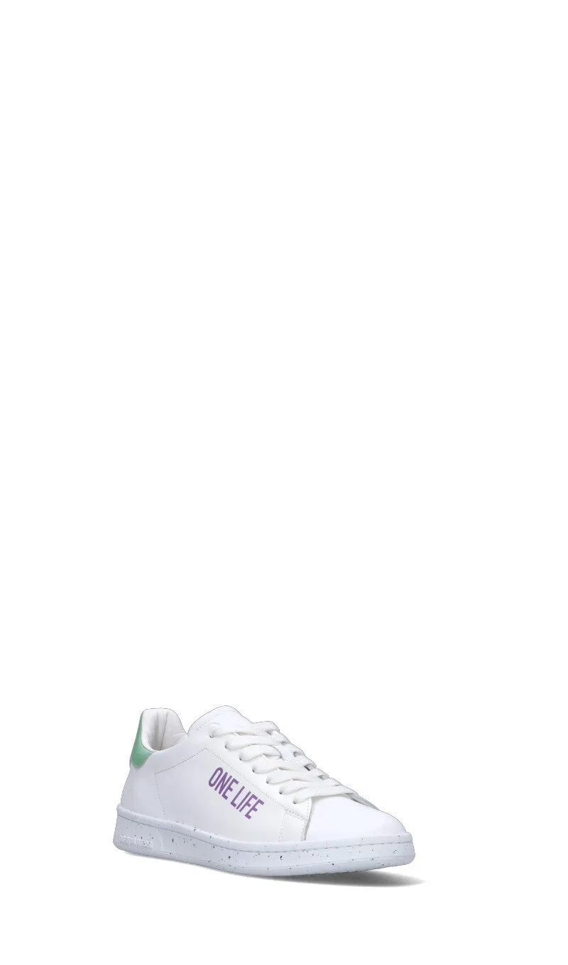 DSQUARED2 Sneaker uomo bianca/acquamarina in pelle