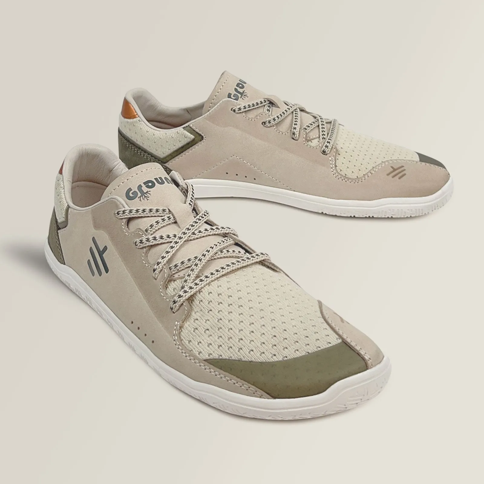 Mens B I O S Sneakers (Stone White/Olive)