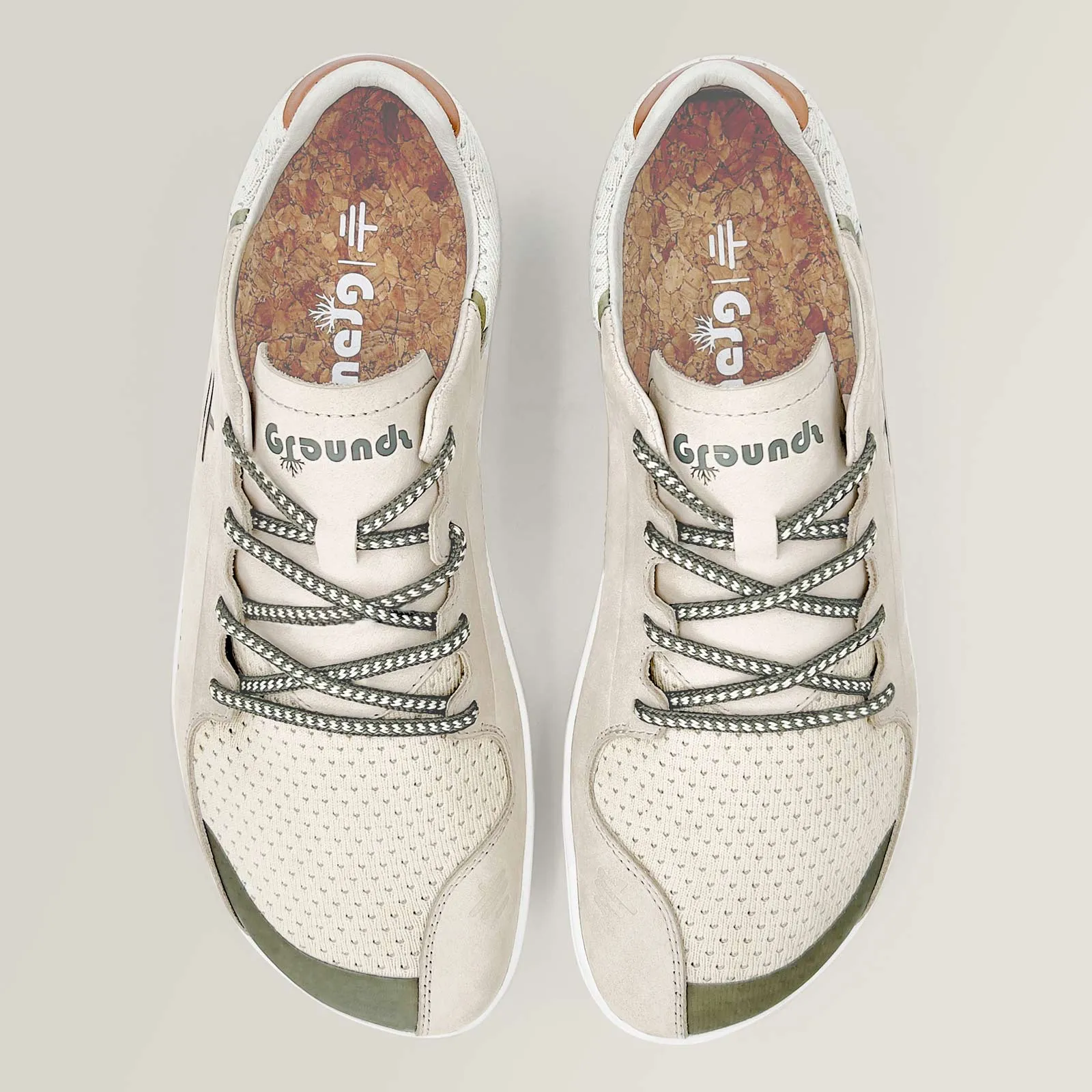 Mens B I O S Sneakers (Stone White/Olive)