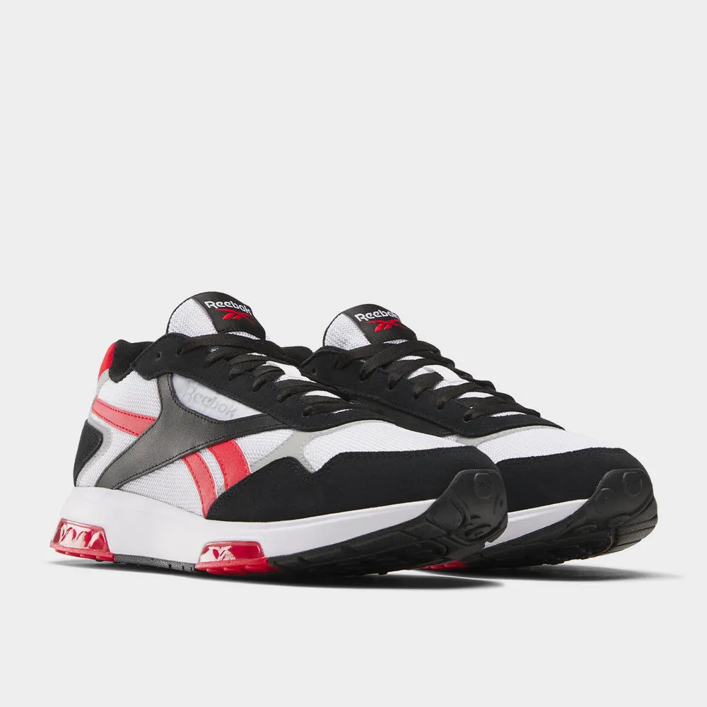 Reebok Mens Dmx Flow Sneaker White/black/red  _ 183026 _ White