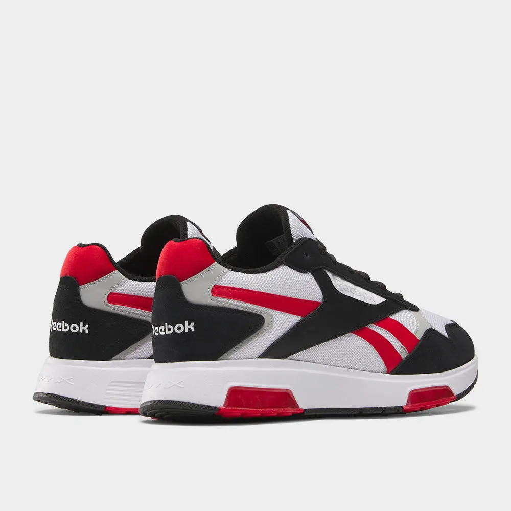 Reebok Mens Dmx Flow Sneaker White/black/red  _ 183026 _ White