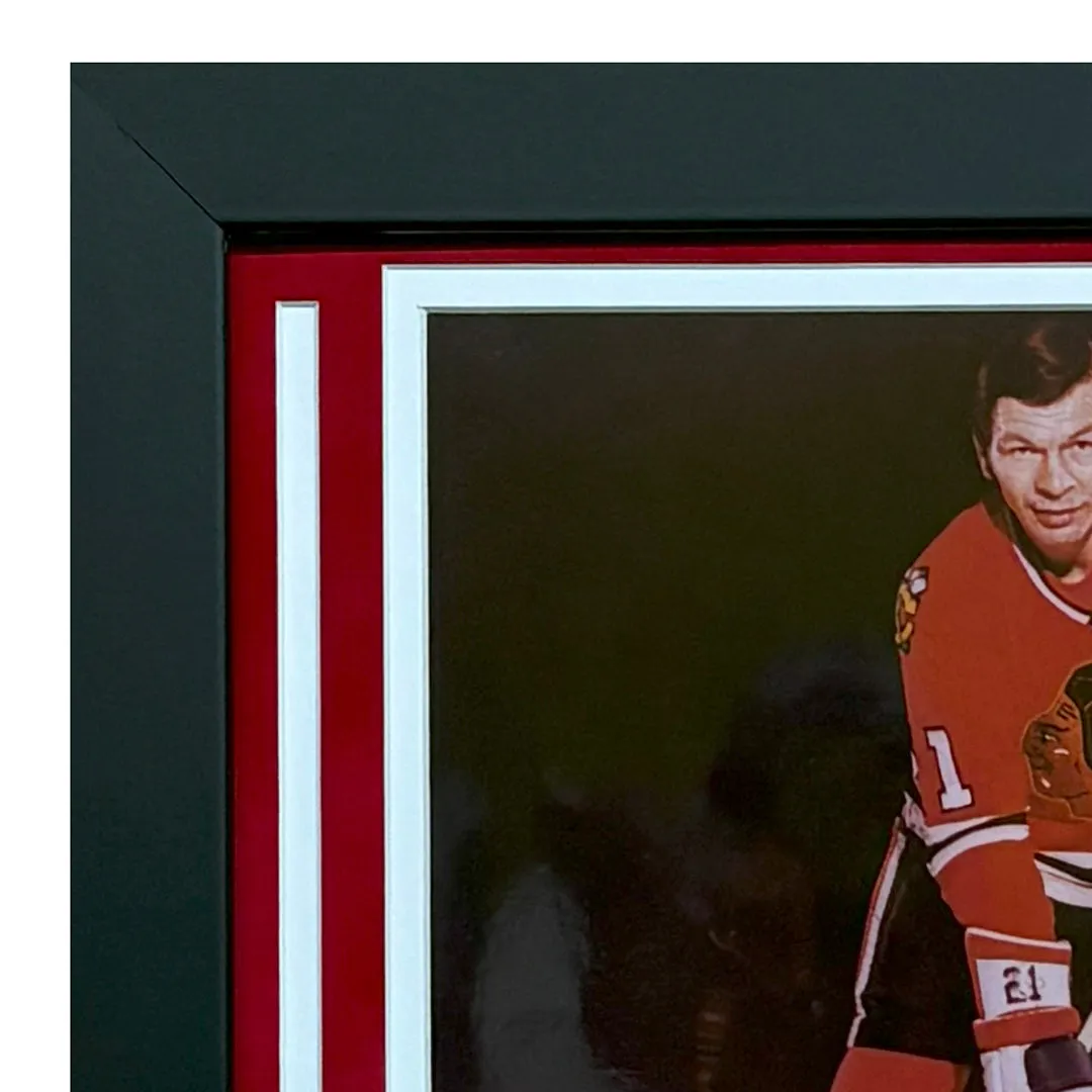 Stan Mikita Hand Signed & Framed Chicago Blackhawks 8x10 Hockey Photo