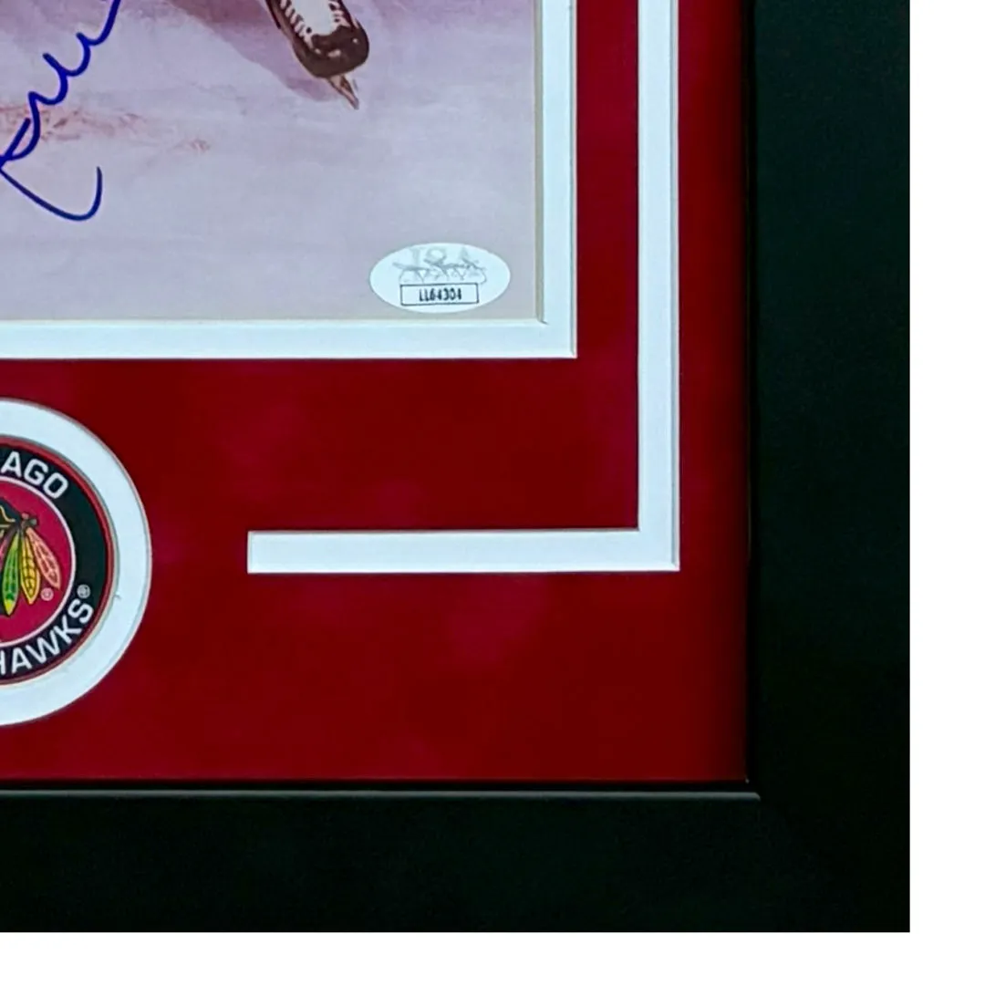 Stan Mikita Hand Signed & Framed Chicago Blackhawks 8x10 Hockey Photo